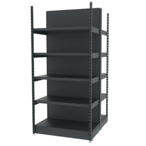 Zdjęcie produktu: Regał sklepowy wzmocniony gondola MAGO H-210 cm L-103 cm G-128 cm moduł bazowy grafitowy