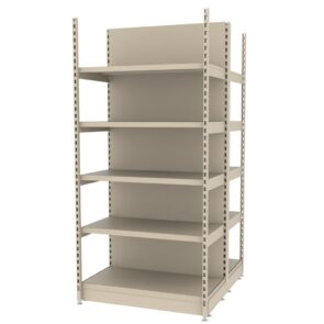 Zdjęcie produktu: Regał sklepowy wzmocniony gondola MAGO H-210 cm L-103 cm G-128 cm moduł bazowy kremowy