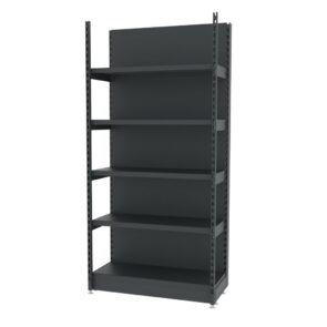 Zdjęcie produktu: Regał sklepowy wzmocniony przyścienny MAGO H-210 cm L-103 cm G-58 cm moduł bazowy grafitowy