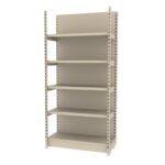 Zdjęcie produktu: Regał sklepowy wzmocniony przyścienny MAGO H-210 cm L-103 cm G-58 cm moduł bazowy kremowy