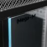 Szafa Rack na elektronikę Mega-M 19″ 22U wisząca 60x60 cm czarna MTP002983