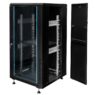 Szafa Rack na elektronikę Mega-M 19″ 22U wisząca 60x60 cm czarna MTP002983