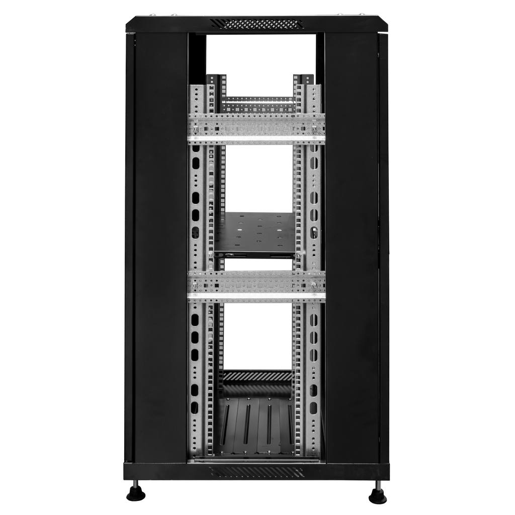 Szafa Rack na elektronikę Mega-M 19″ 22U wisząca 60x60 cm czarna MTP002983