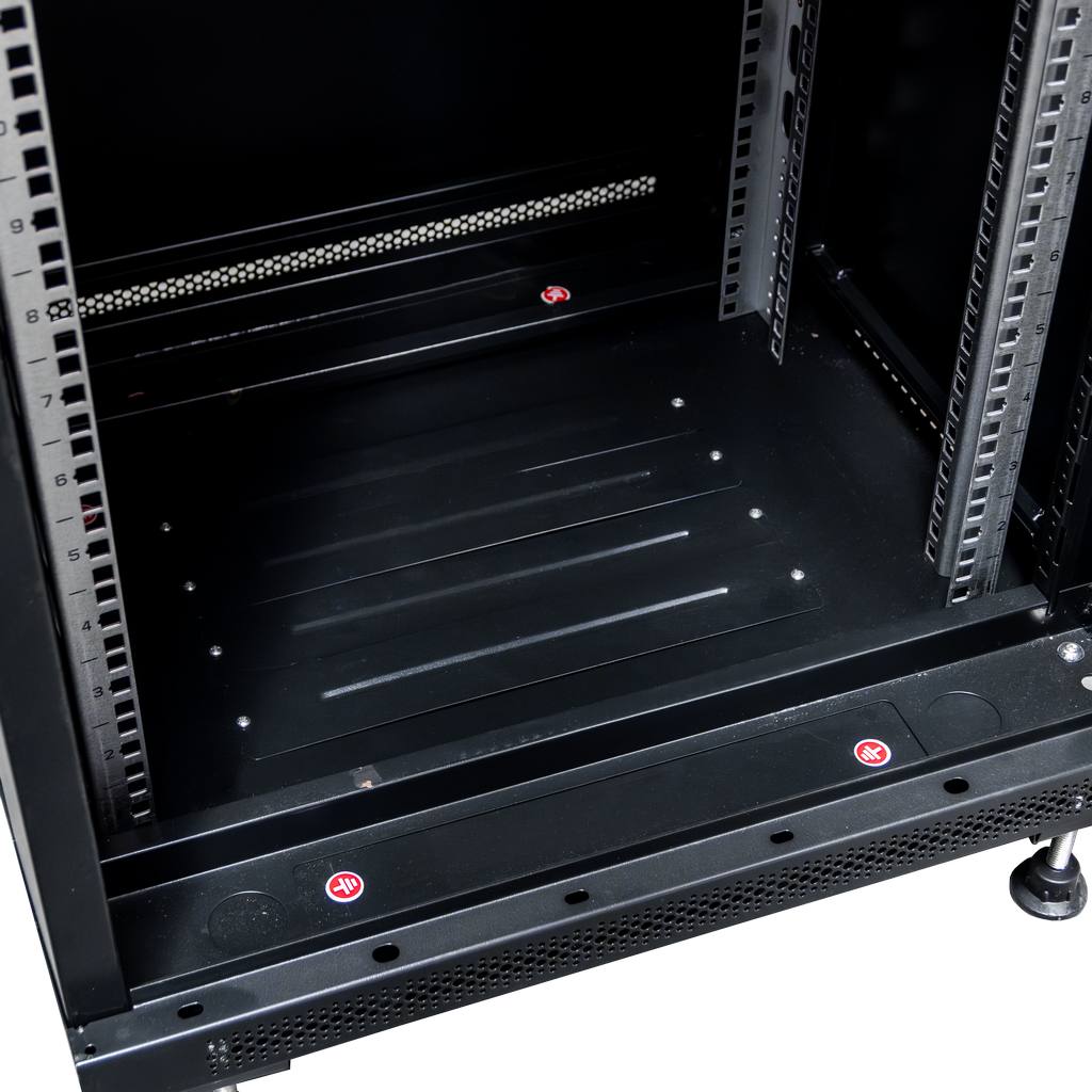 Szafa Rack na elektronikę Mega-M 19″ 22U wisząca 60x60 cm czarna MTP002983