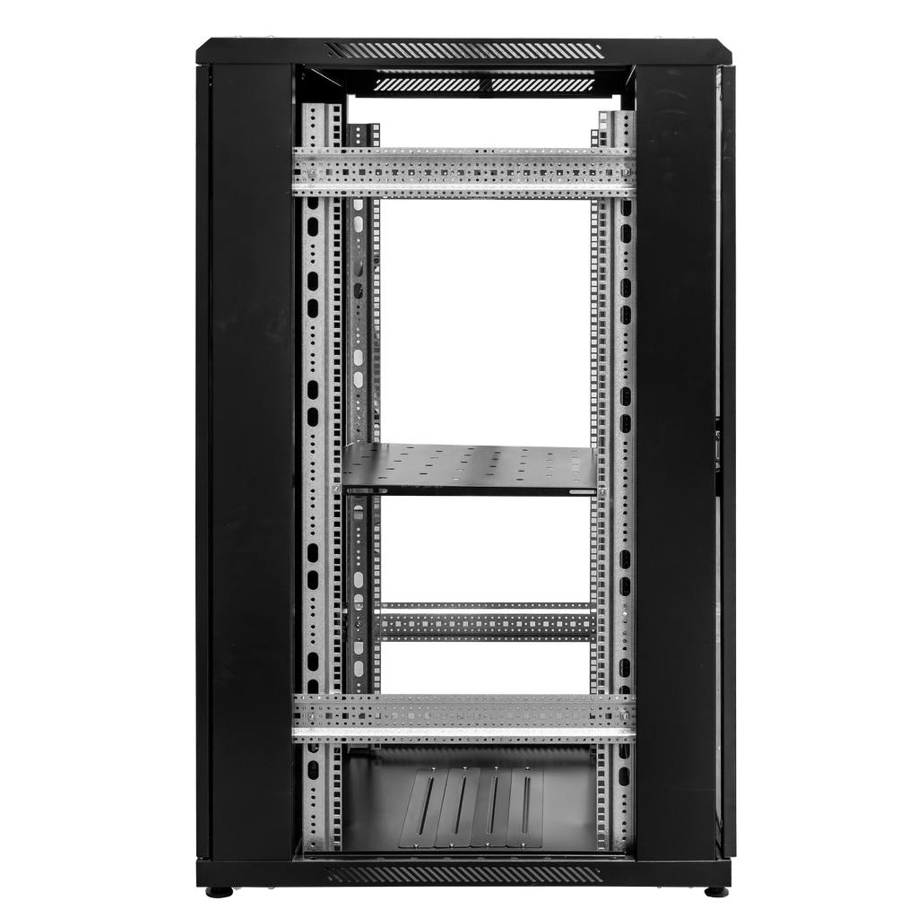 Szafa Rack na elektronikę Mega-M 19″ 28U stojąca 60x80 cm czarna mtp002984