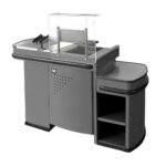 Zdjęcie produktu: Boks kasowy DK Mini Bkd-1470 L-147 cm strona lewa RAL7016 grafit