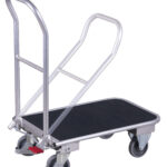 Zdjęcie produktu: Wózek aluminiowy ze składanym pałąkiem i matą antypoślizgową VARIOFIT VF 600812 nośność 150 kg