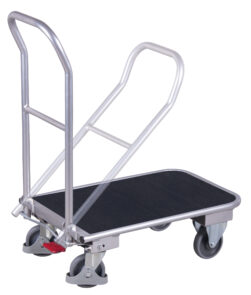 Zdjęcie produktu: Wózek aluminiowy ze składanym pałąkiem i matą antypoślizgową VARIOFIT VF 450810 nośność 150 kg