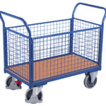 Zdjęcie produktu: Wózek platformowy cztery burty siatkowane VARIOFIT VF 700401 nośność 500 kg
