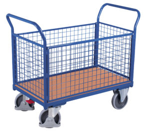 Zdjęcie produktu: Wózek platformowy cztery burty siatkowane VARIOFIT VF 500401 nośność 400 kg
