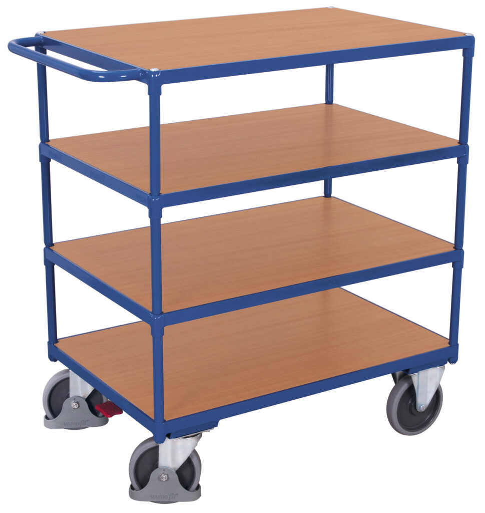 Wózek platformowy cztery półki VARIOFIT VF 700700 nośność 500 kg