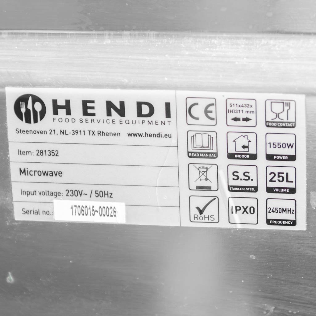 Kuchenka mikrofalowa Hendi 281352 pojemność 23L mtp005219