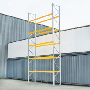 Zdjęcie produktu: Regał magazynowy paletowy PROMAG APR 0+5 H-900 cm L-378 cm moduł bazowy, 2000 kg nośność na parę trawersów