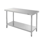 Zdjęcie produktu: Stół gastronomiczny ze stali nierdzewnej centralny z półką Mega-M STANDARD 140x60x85 cm