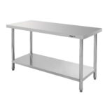 Zdjęcie produktu: Stół gastronomiczny ze stali nierdzewnej centralny z półką Mega-M STANDARD 150x70x85 cm
