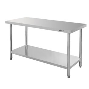 Zdjęcie produktu: Stół gastronomiczny ze stali nierdzewnej centralny z półką Mega-M STANDARD 150x60x85 cm