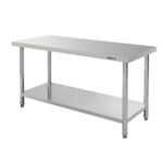 Zdjęcie produktu: Stół gastronomiczny ze stali nierdzewnej centralny z półką Mega-M STANDARD 160x70x85 cm