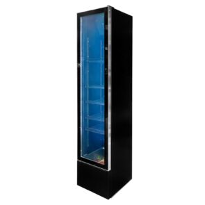 Zdjęcie produktu: Witryna chłodnicza 1-drzwiowa 150L Mega-M DIEGO S40 Exclusive black oświetlenie LED