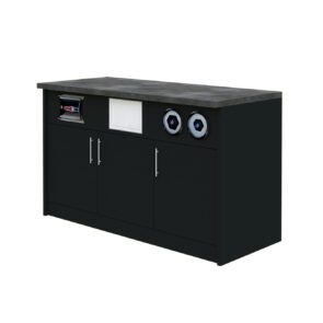 Zdjęcie produktu: Szafka pod ekspres do kawy Mega-M H-92 cm L-154 cm G-60 cm czarny