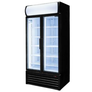 Zdjęcie produktu: Witryna chłodnicza 2-drzwiowa 568L Mega-M RICO i88 oświetlenie LED podświetlany górny plafon reklamowy