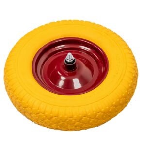 Zdjęcie produktu: Koło do taczki pełne 4.00-8PU średnica 39 cm z ośką 15cm poliuretan
