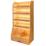 Zdjęcie produktu: Regał na pieczywo Mega-M H-205 cm L-100 cm G-60 cm plexi oświetlenie LED dąb artisan