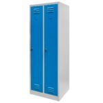 Zdjęcie produktu: Szafka BHP ubraniowa Mega-M pracownicza 2-drzwiowa S-60 cm szara/niebieski front