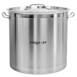 Zdjęcie produktu: Garnek ze stali nierdzewnej AISI 443 wysoki z pokrywką Mega-M PRO 36L 36x36 cm