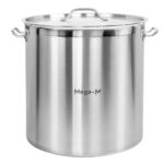 Zdjęcie produktu: Garnek ze stali nierdzewnej AISI 443 wysoki z pokrywką Mega-M PRO 71L 45x45 cm
