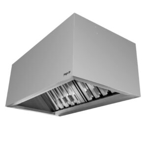 Zdjęcie produktu: Okap gastronomiczny skrzyniowy z łapaczem tłuszczu Mega-M 120x70x50 cm stal nierdzewna