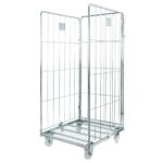 Zdjęcie produktu: Rollkontener (rollcage, rollbox) wózek siatkowy transportowy Mega-M Universal trzy ściany ocynkowany