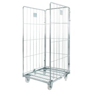Zdjęcie produktu: Rollkontener (rollcage, rollbox) wózek siatkowy transportowy Mega-M Universal trzy ściany ocynkowany