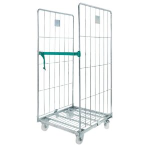 Zdjęcie produktu: Rollkontener (rollcage, rollbox) wózek siatkowy transportowy Mega-M Universal dwie ściany ocynkowany