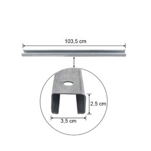 Zdjęcie produktu: Stężenie poziome horyzontal STOW L-103.5 cm 3.5 cm (PNFB12,13,15,16) ocynk