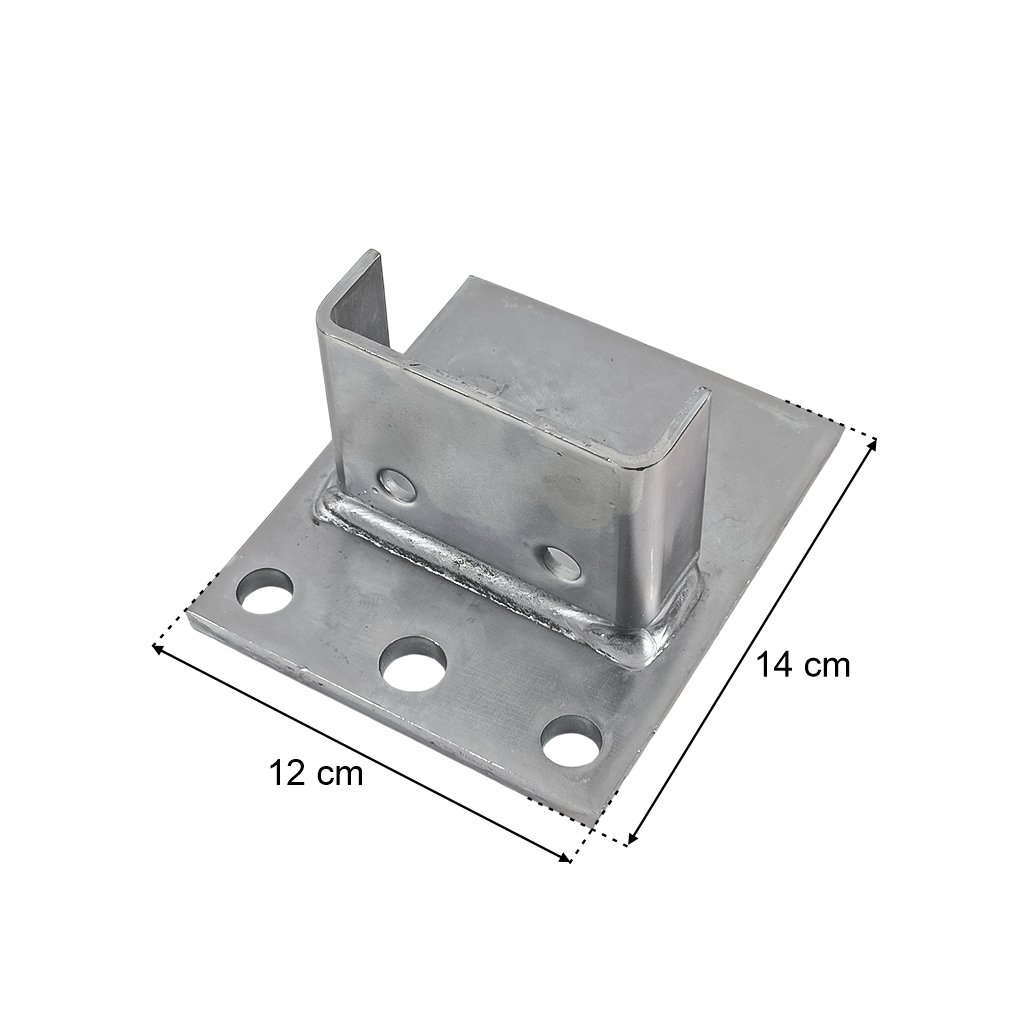 Stopa do słupa regału STOW G-14 cm W-12 cm ocynk (PNAB0014) do PNFB12 i PNFB13