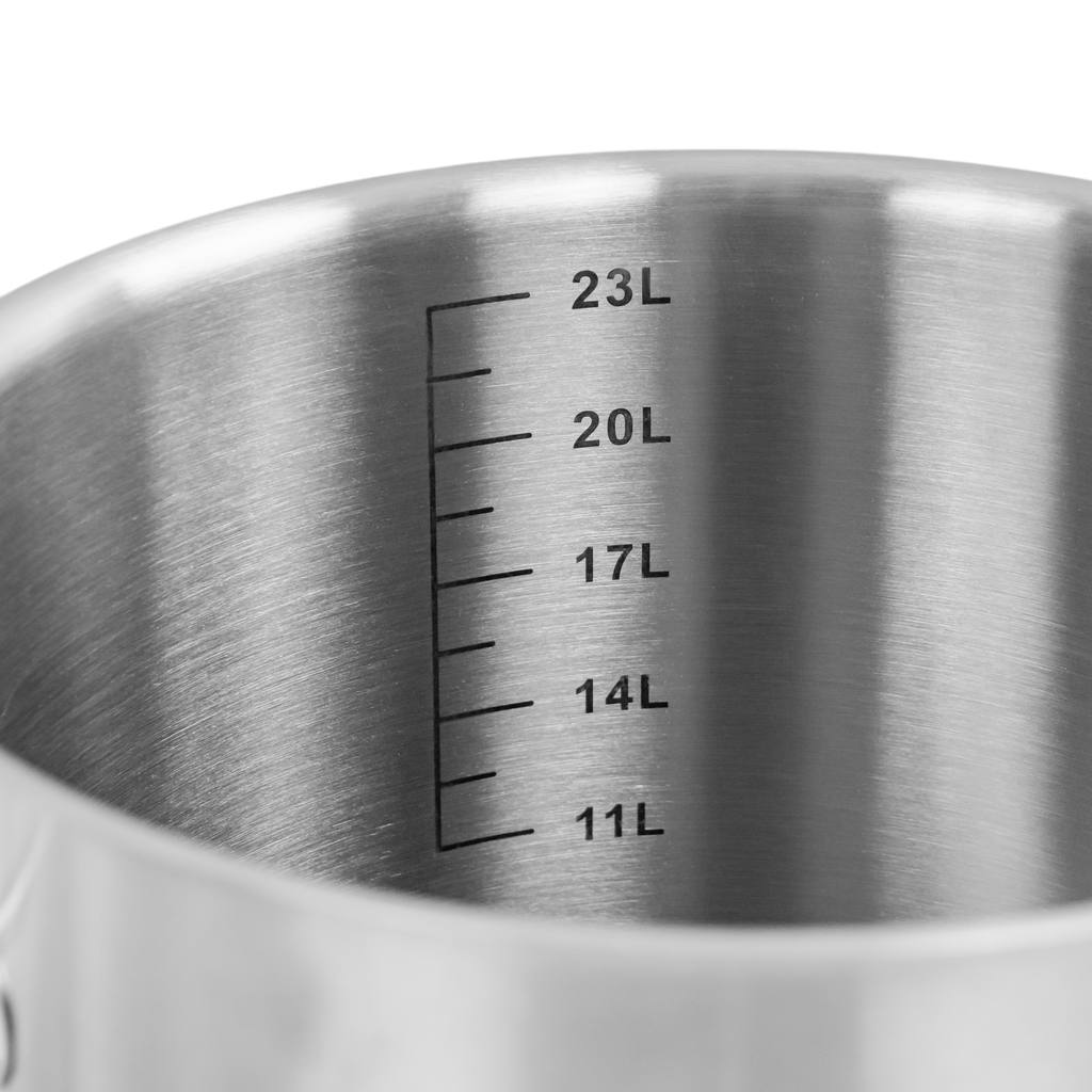 garnek nierdzewny z podziałką 25 L