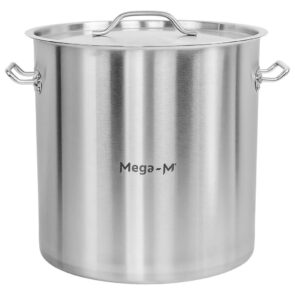 Zdjęcie produktu: Garnek ze stali nierdzewnej wysoki z pokrywką Mega-M STANDARD 50L 40x40 cm