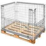 Zdjęcie produktu: Gitterbox Kosz nadstawka na paletę Mega-M 120x80 cm otwierany obustronnie
