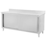 Zdjęcie produktu: Stół gastronomiczny ze stali nierdzewnej przyścienny z szafką Mega-M 180x60x85 cm