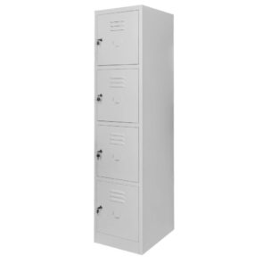 Zdjęcie produktu: Szafka skrytkowa BHP Mega-M 4 skrytki 40x50x180 cm szara