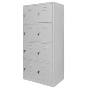 Zdjęcie produktu: Szafka skrytkowa BHP Mega-M 8 skrytek 80x50x180 cm szara