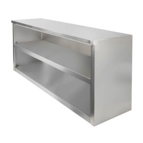 Zdjęcie produktu: Szafka wisząca ze stali nierdzewnej otwarta Mega-M 150x40x60 cm