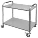 Zdjęcie produktu: Wózek gastronomiczny kelnerski 90x50x90 cm Mega-M STANDARD 2 półki stal nierdzewna