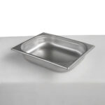 Zdjęcie produktu: Pojemnik GN 1/2 ze stali nierdzewnej 32,5x26,5x6,5 cm