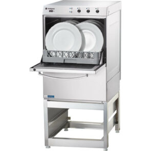 Zdjęcie produktu: Zmywarka wyparzarka uniwersalna z podstawą STALGAST 801502 dozownik na płyn myjący 3.4/4.9 kW