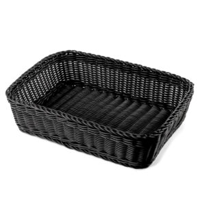 Zdjęcie produktu: Koszyk prostokątny na pieczywo  L-30 cm G-40 cm H-10 cm czarny