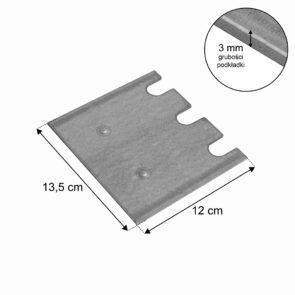 Zdjęcie produktu: Podkładka poziomująca do słupa STOW PNABG0046 ocynk grubość 3 mm