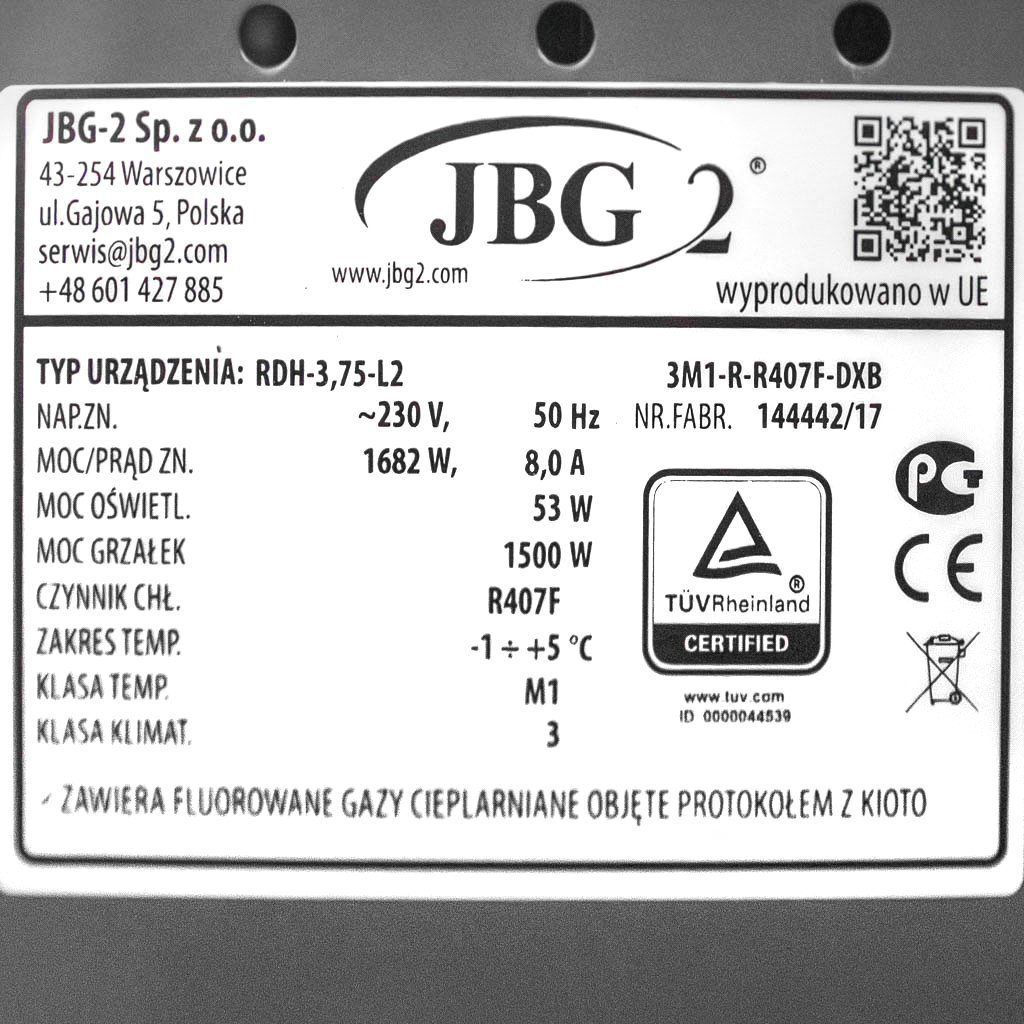 witryna chłodnicza regał JBGD2