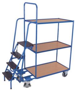 Zdjęcie produktu: Wózek platformowy kompletacyjny trzy półki VARIOFIT VF 600616 nośność 250 kg