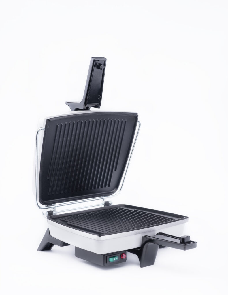 opiekacz elektryczny, opiekacz DEZAL, grill elektryczny kuchenny, płyta ryflowana, opiekacz gastronomiczny, opiekacz do kanapek, urządzenie do grillowania, opiekacz z powłoką nieprzywierającą, mała gastronomia sprzęt, opiekacz z kontrolą temperatury, sprzęt kuchenny DEZAL, opiekacz do domu i gastronomii, grill kontaktowy